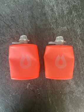 HydraPak Collapsible Red Water Bottles 500ml - Set of 2